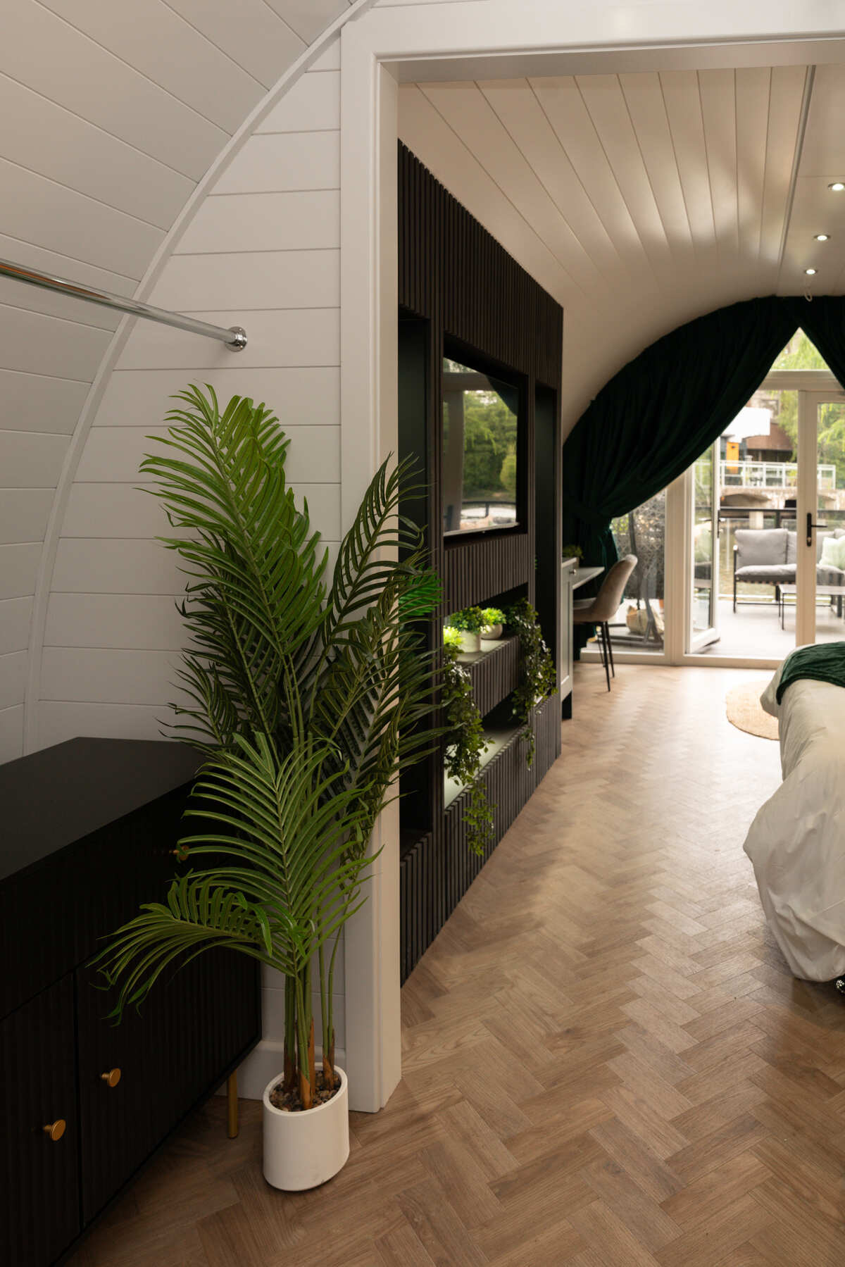 A glamping pod