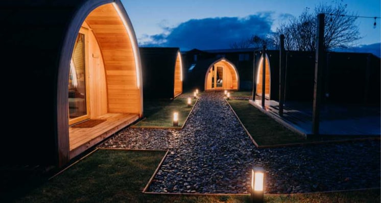 Glamping Site on Previously Unused Land