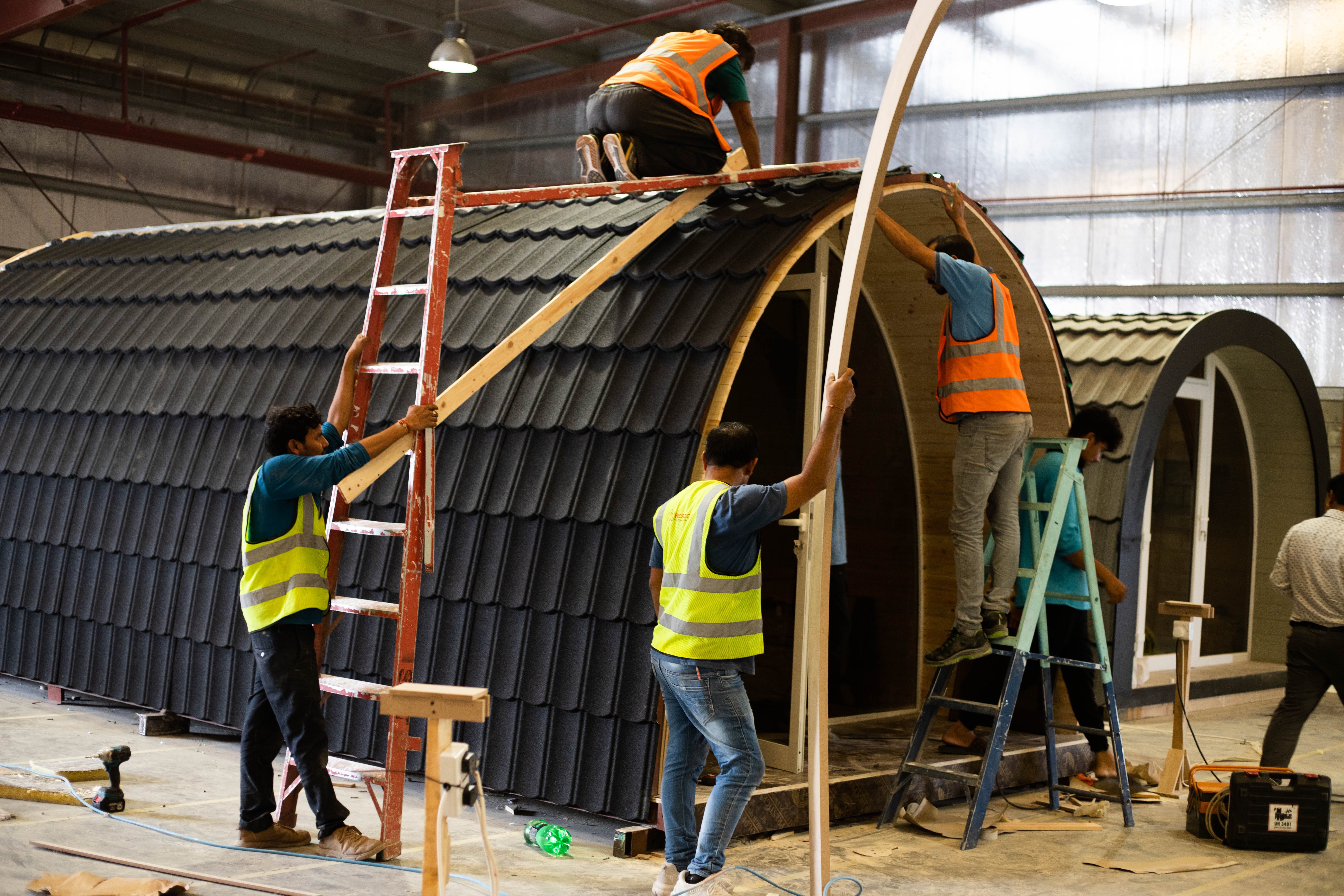 Glamping pod being built to be delivered to saudi arabia
