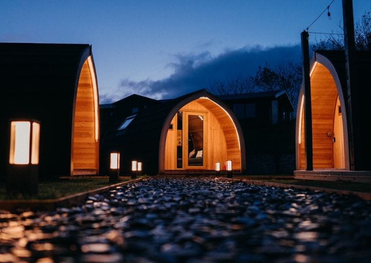 Glamping pods getaway in Scotland