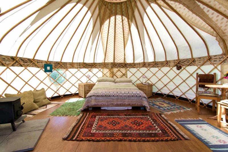 Market glamping yurts