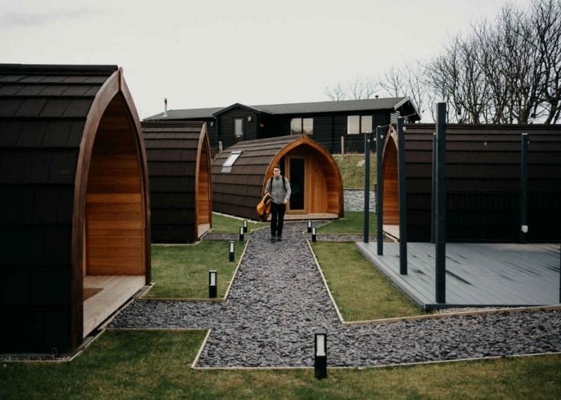 Modern design Glamping Pods site