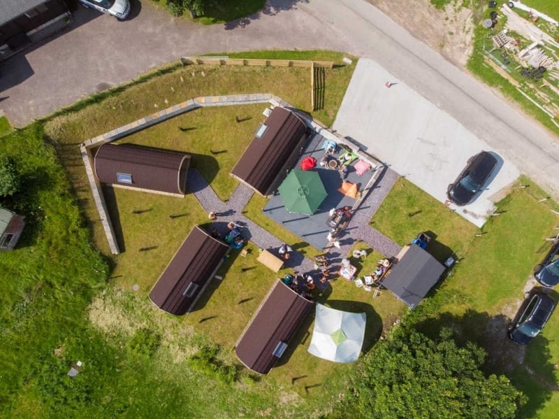 Birdseye View of Glamping Site