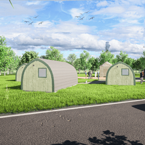 Glamping Site planning permission drawings