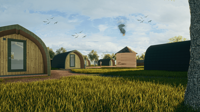 Glampitect Visual Glamping Pods Site Design