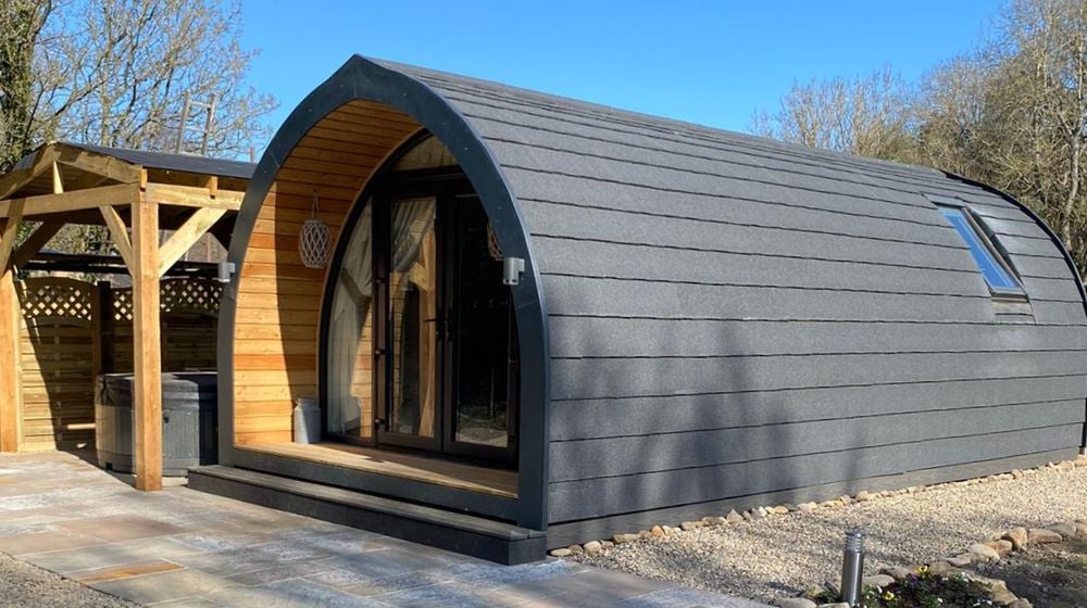 Living in glamping pods