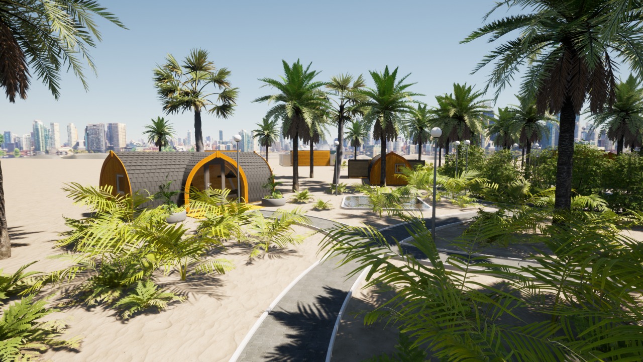 Virtual reality glamping site for hotel show saudi arabia