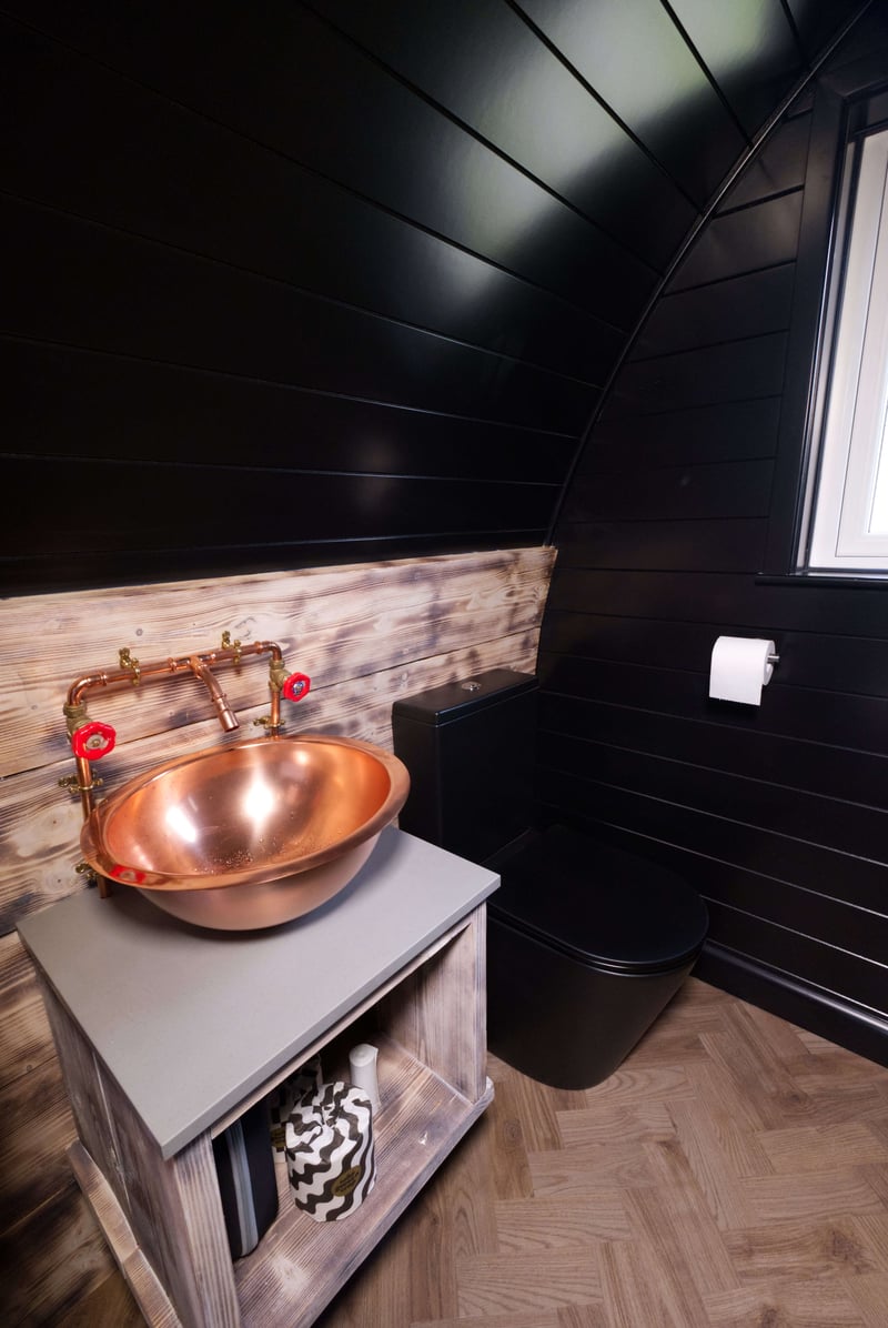 Glamping Pod Bathroom