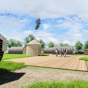 Glampitect Visual Glamping Pods Site Design