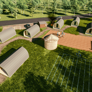 Visual Glamping Pods Site Design. Starting a glamping business